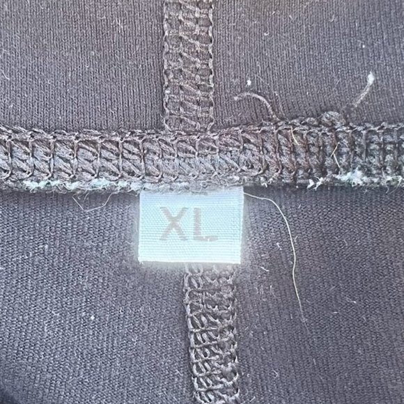 Black High Waisted Cropped Leggings Aziam Size‎ XLarge - Picture 4 of 5